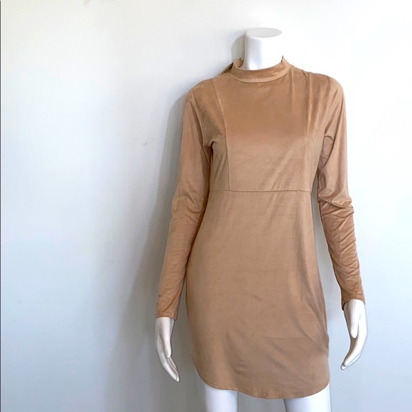 Forever 21 Dresses & Skirts - NWT FOREVER21 Suede Like Tan Dress